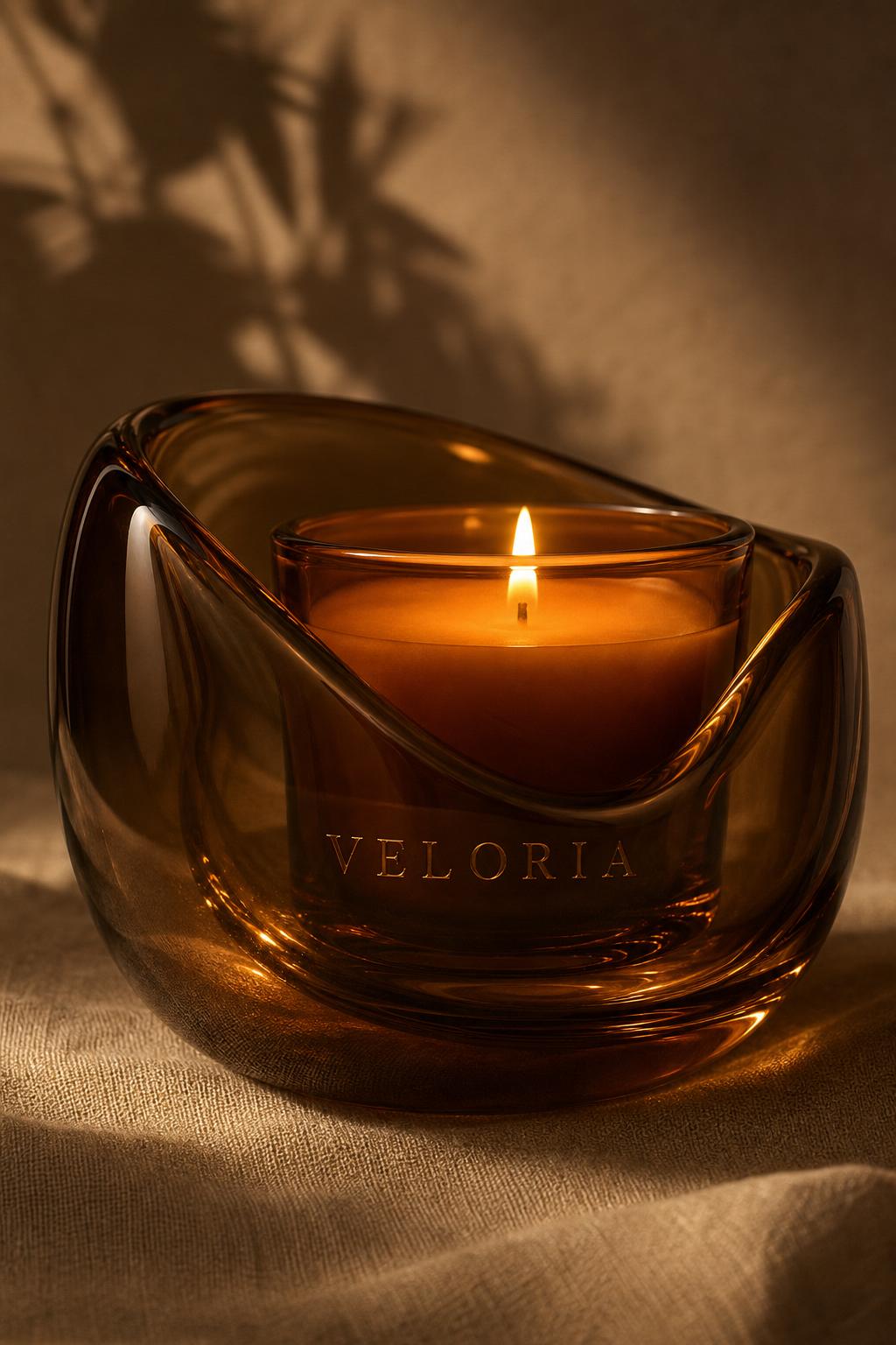 Bougeoir Verre Teinté